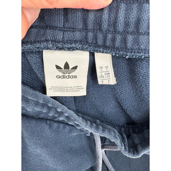 Adidas Originals Embroidered Trefoil Jogger Sweatpants Mens Large Blue White - Picture 8 of 13